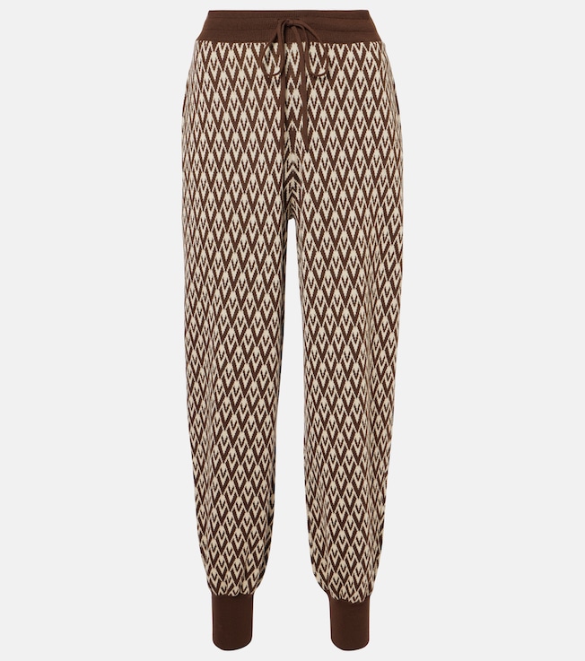 Toute la V virgin wool sweatpants | Valentino