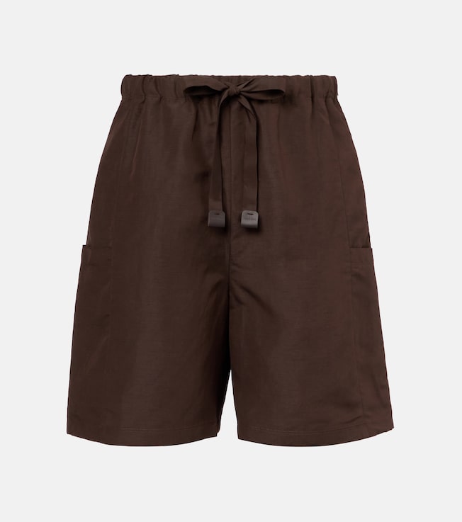Quebec linen and silk shorts | Max Mara