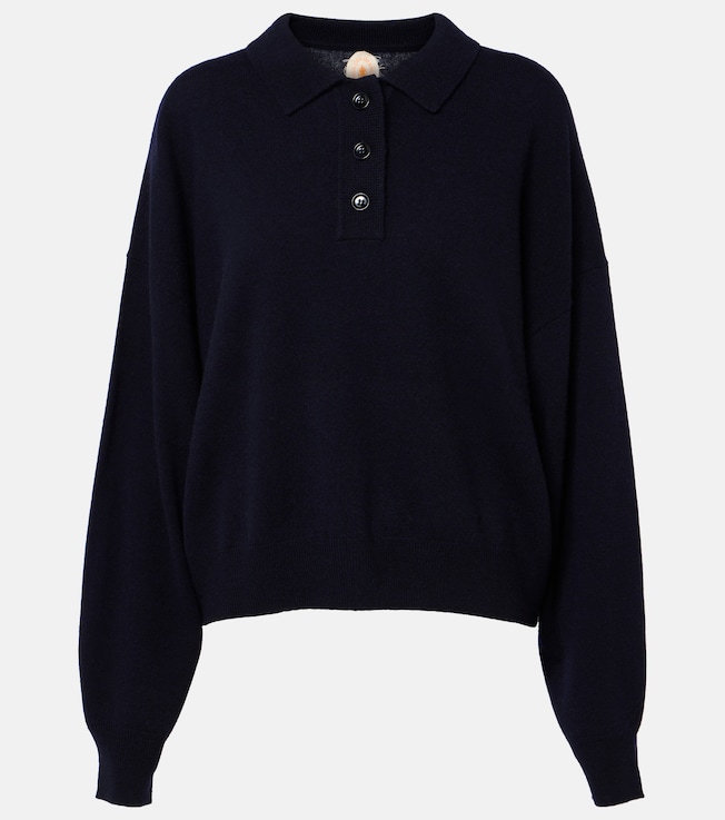 Wool and cashmere polo sweater | Jardin des Orangers