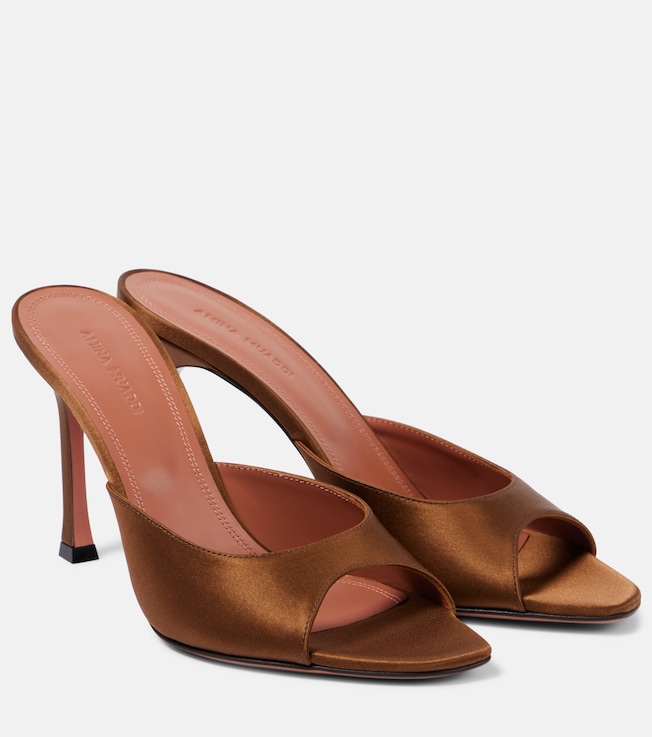 Alexa 95 satin mules | Amina Muaddi