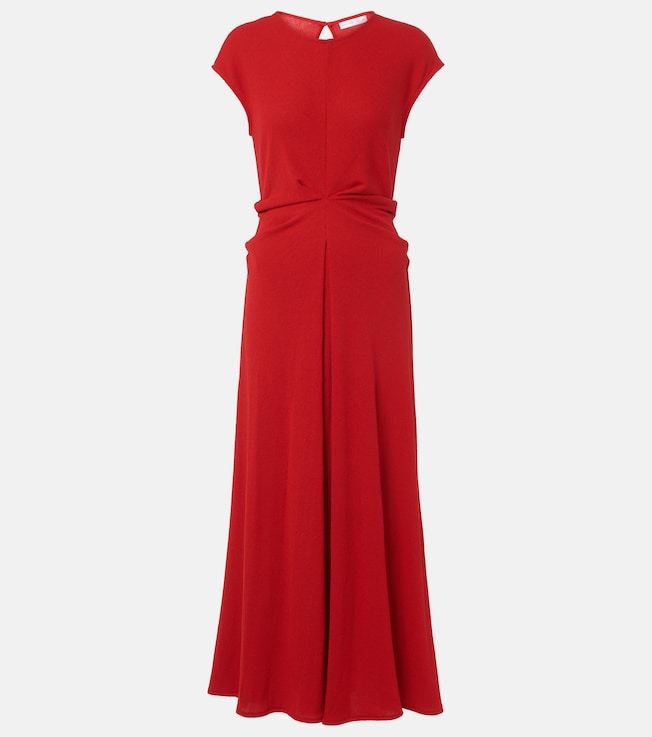 White Label gathered crêpe long dress | Proenza Schouler