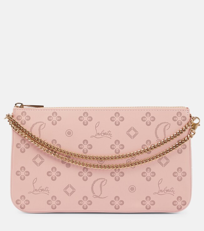 Loubila perforated leather clutch | Christian Louboutin
