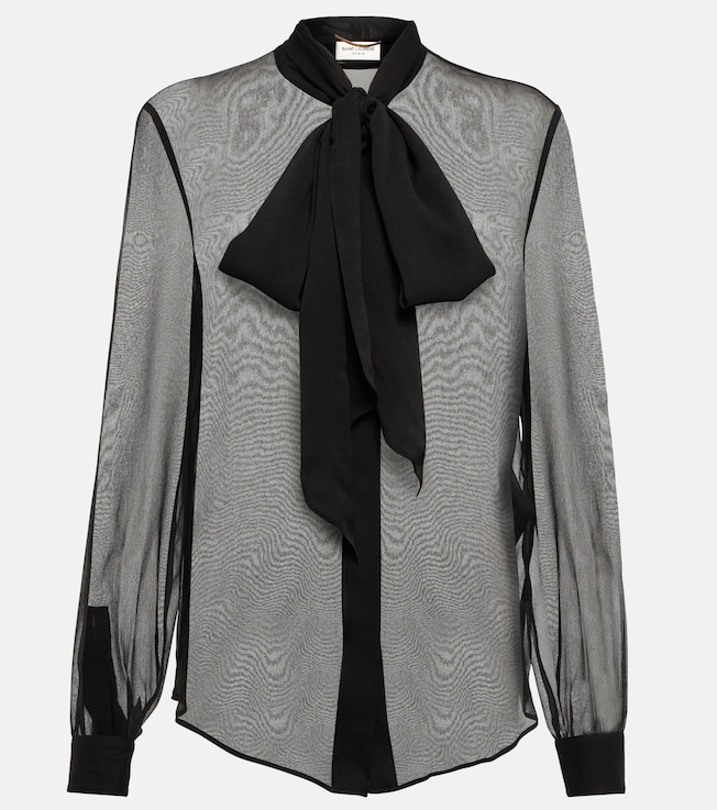 Lavallière silk blouse | Saint Laurent