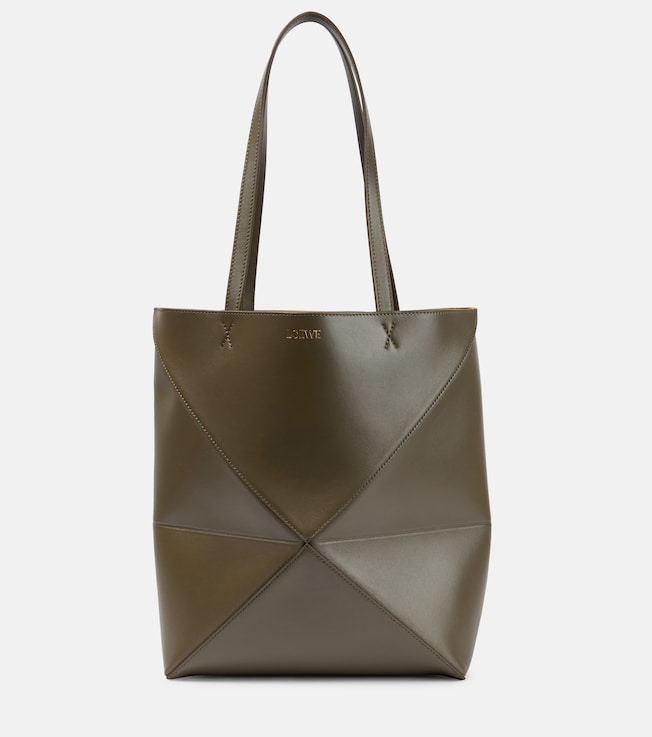 Puzzle Fold Medium leather tote bag | Loewe