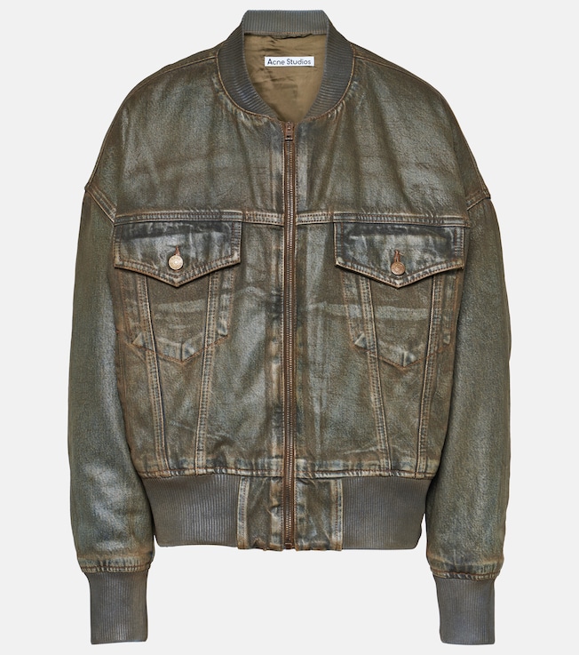 Coated denim bomber jacket | Acne Studios