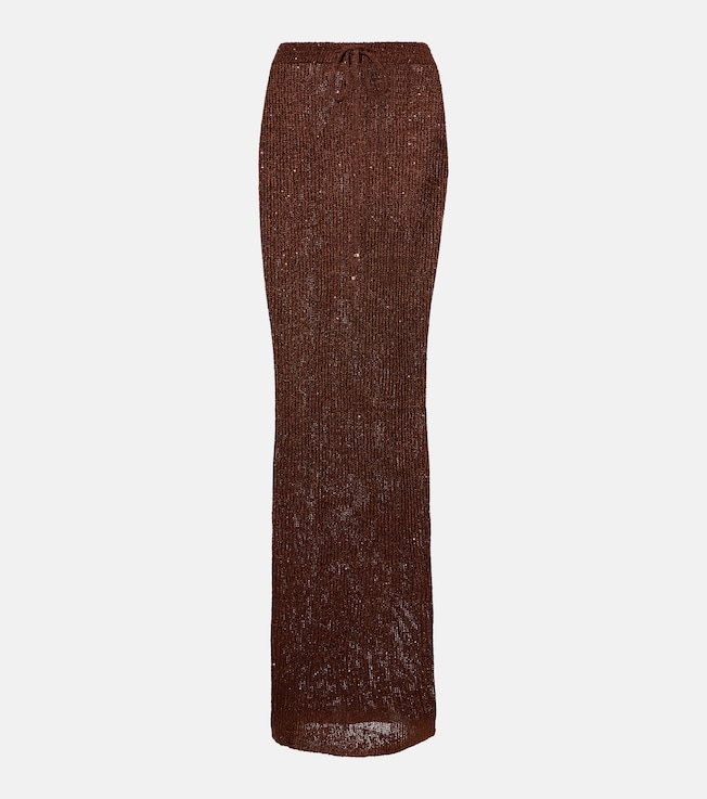 Alma knitted sequined beach cover-up | Bananhot
