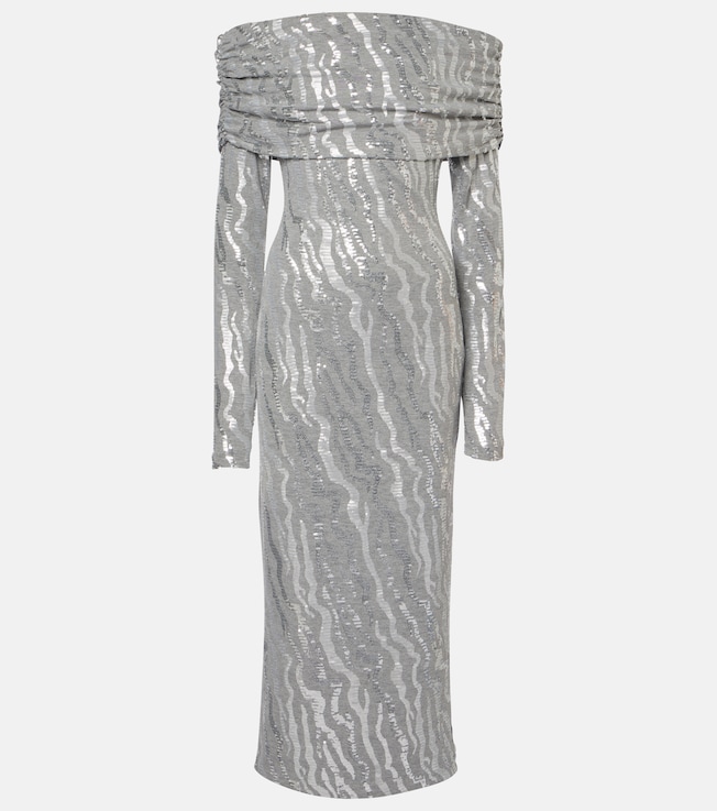 Sequined jersey midi dress | Rotate