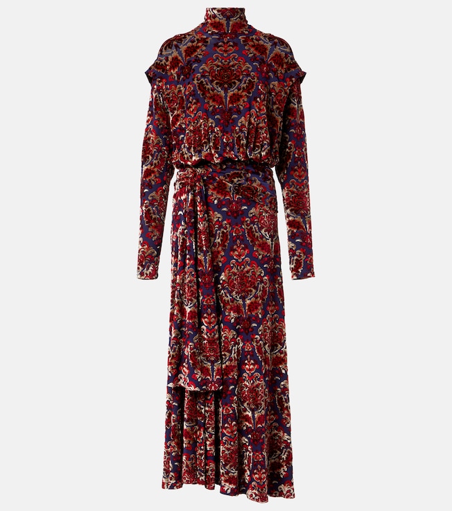 Draped jacquard maxi dress | Rabanne