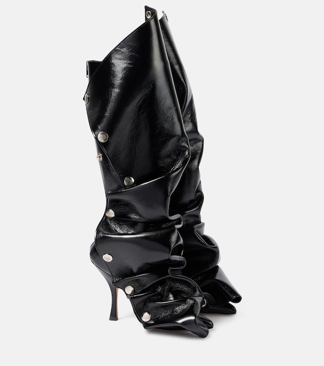 Snap 100 leather knee-high boots | Y/Project