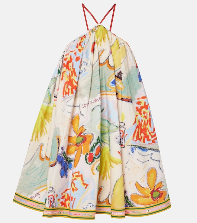 La Charrasca printed cotton minidress | Alémais