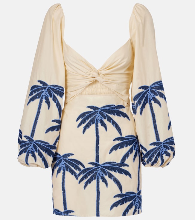 The Power Of The Sea cotton-blend minidress | Johanna Ortiz