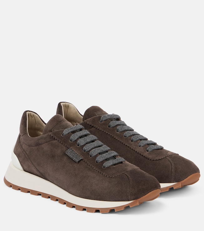 Monili suede sneakers | Brunello Cucinelli