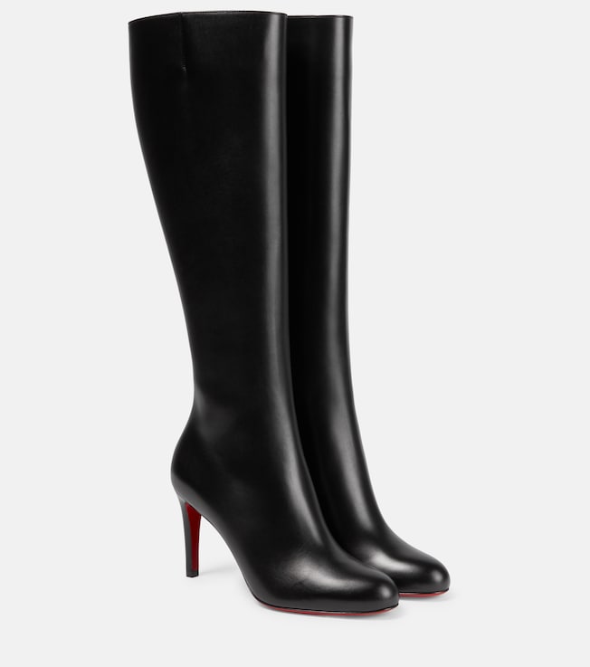 Pumppie Botta leather knee-high boots | Christian Louboutin