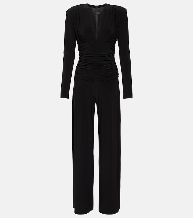 Ruched jersey jumpsuit | Norma Kamali