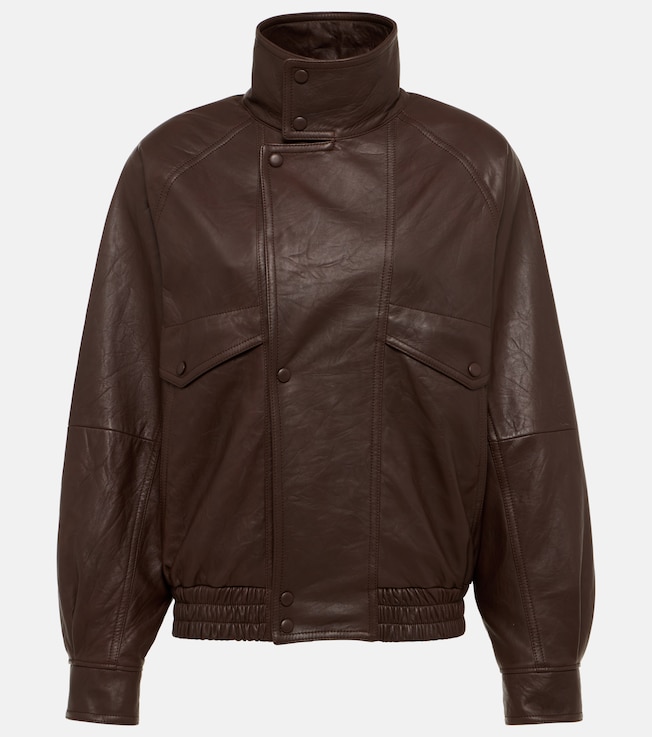Leather bomber jacket | Saint Laurent