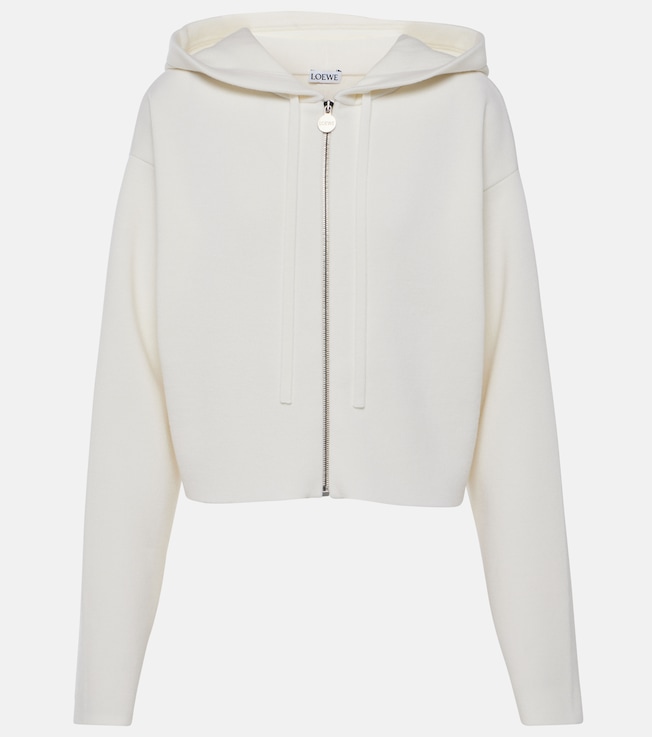 Anagram wool-blend zip-up hoodie | Loewe