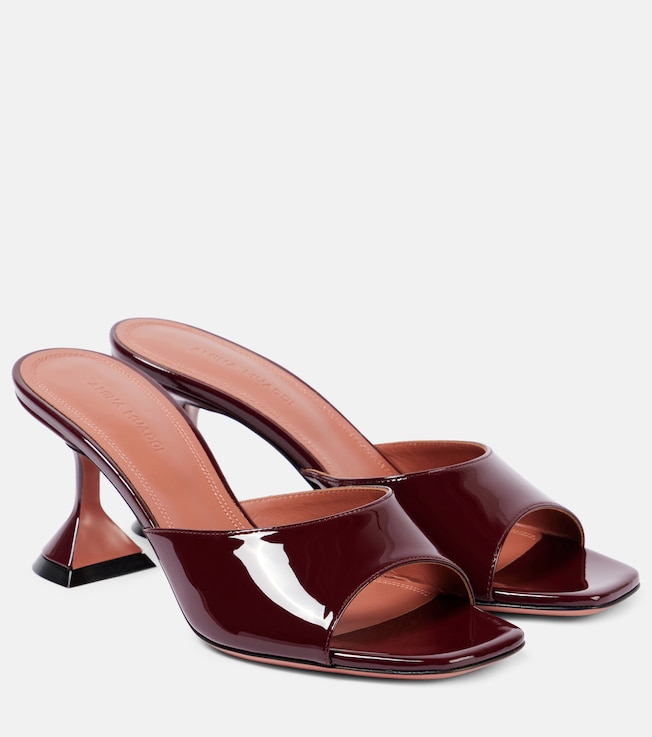 Lupita 70 patent leather mules | Amina Muaddi