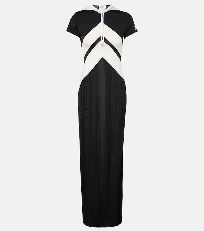 Paneled jersey maxi dress | Jean Paul Gaultier