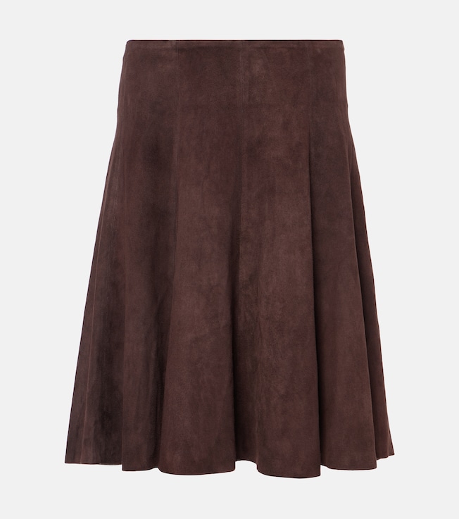 Rosalba suede midi skirt | Stouls