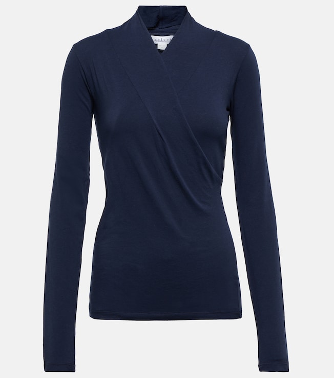 Meri cotton wrap top | Velvet