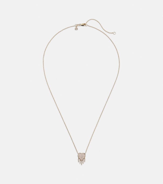 14kt gold necklace with diamonds | Sydney Evan