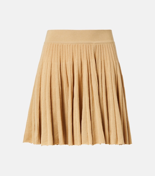 Luciole pleated cashmere-blend shorts | Loro Piana