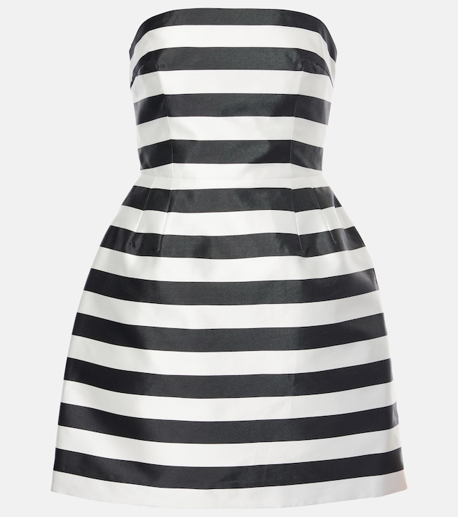 Irene striped strapless minidress | Rebecca Vallance