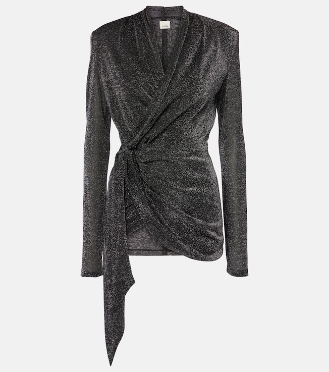 Cinay lamé wrap top | Isabel Marant