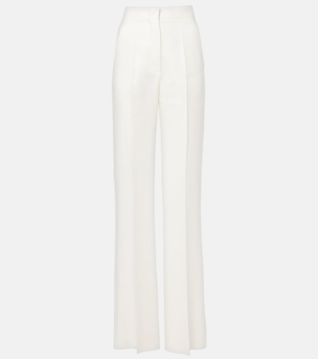 Aversa high-rise linen wide-leg pants | Max Mara