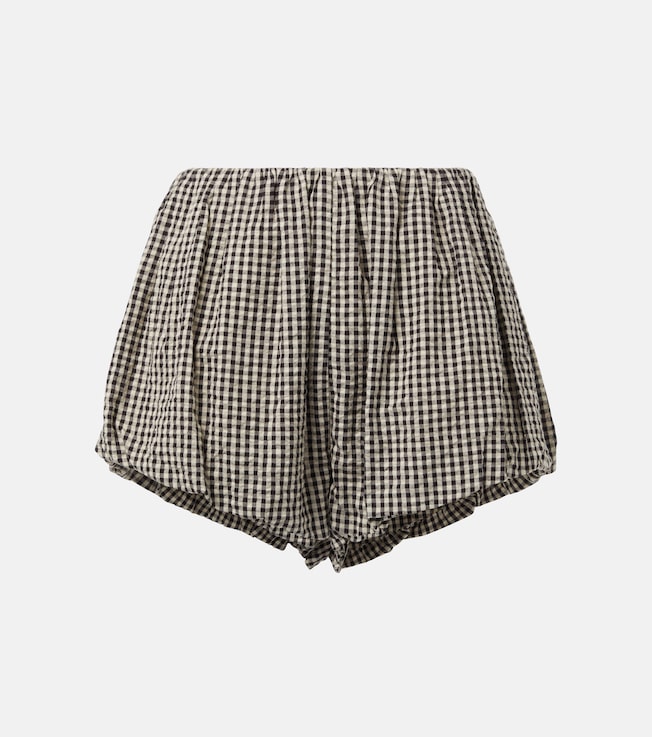Aurelia gingham cotton shorts | Posse
