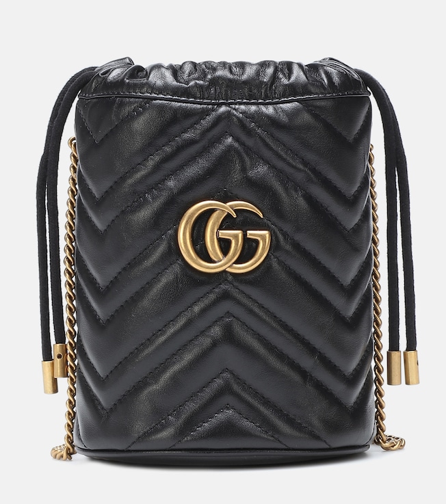 GG Marmont Mini leather bucket bag | Gucci