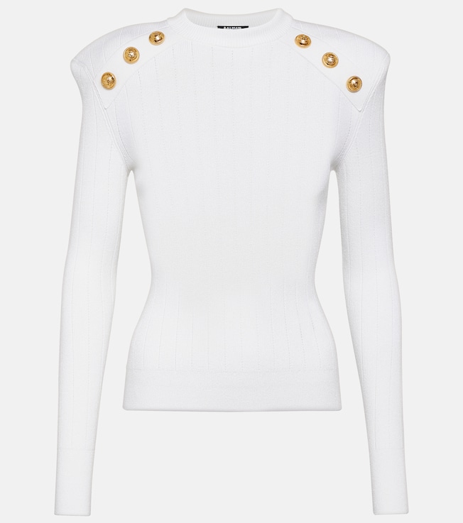 Embellished knit sweater | Balmain