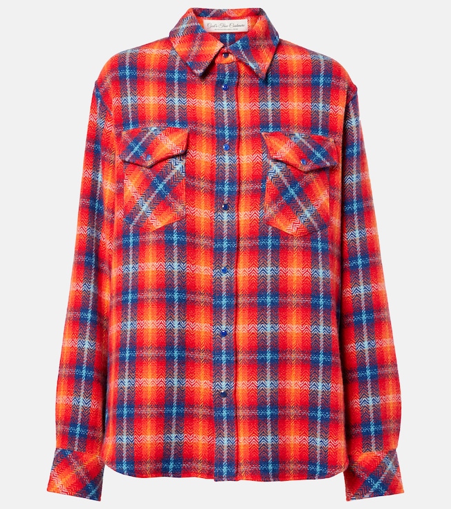 Totally Wired tartan cashmere shirt | God's True Cashmere