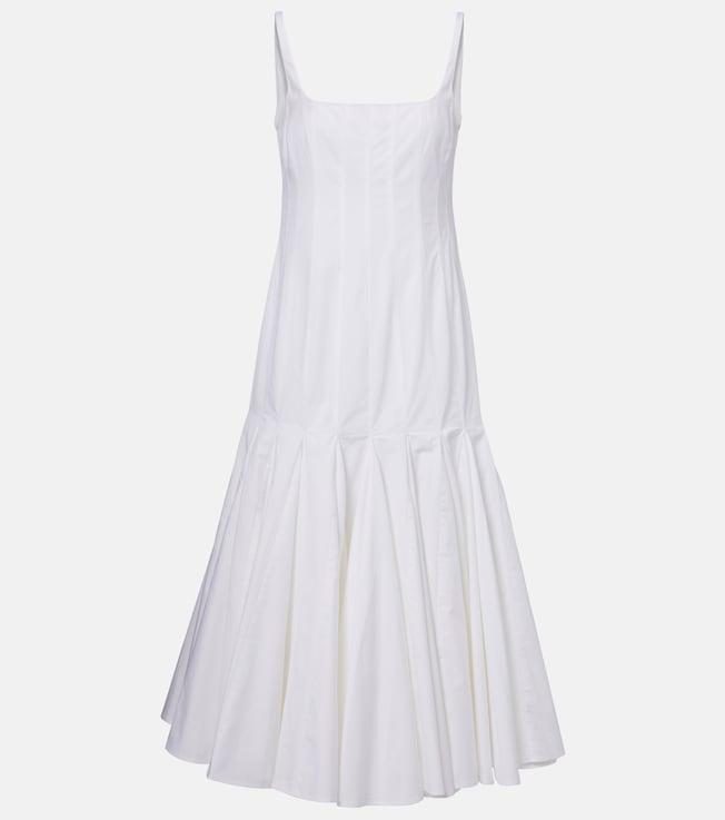Agave cotton poplin midi dress | Jacquemus
