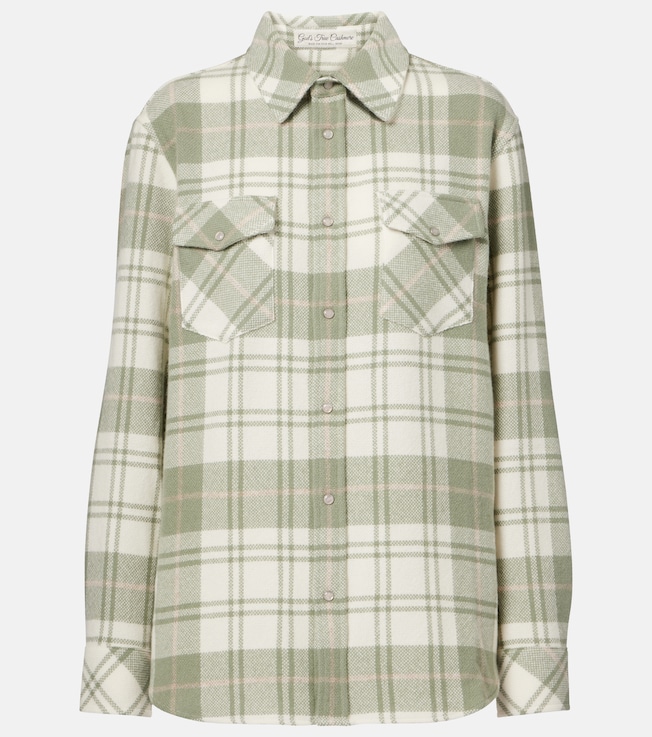 Tartan cashmere shirt | God's True Cashmere