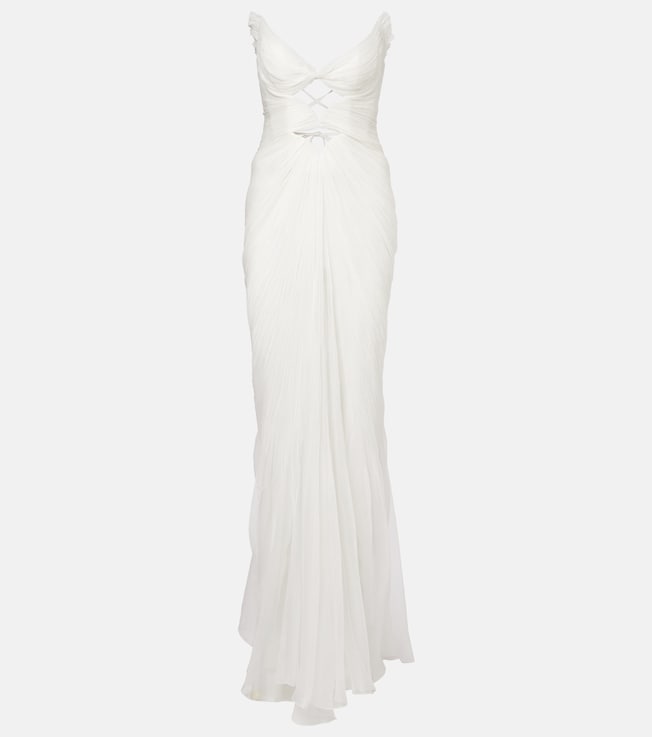 Bridal Cassiopea silk gown | Maria Lucia Hohan