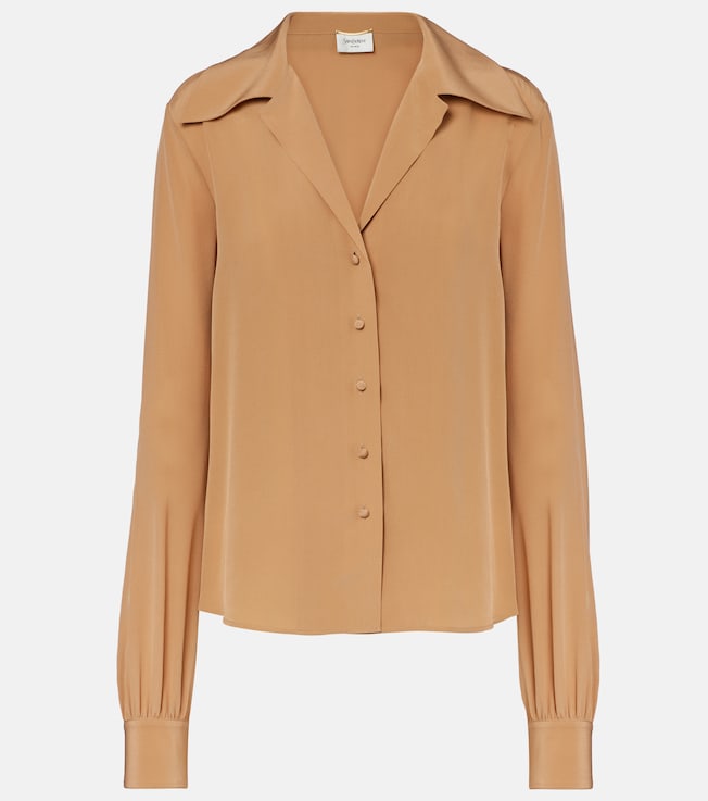 Silk crêpe de chine blouse | Saint Laurent