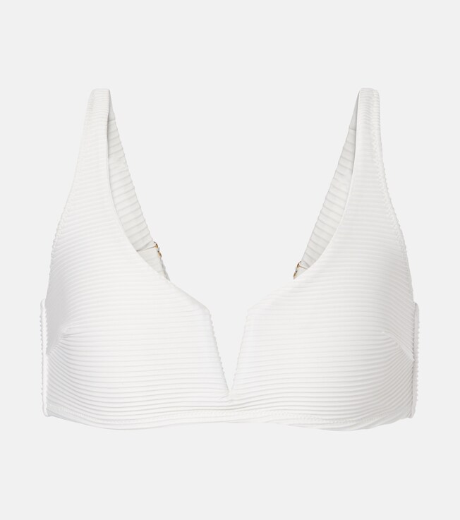 Ribbed-knit bikini top | Heidi Klein