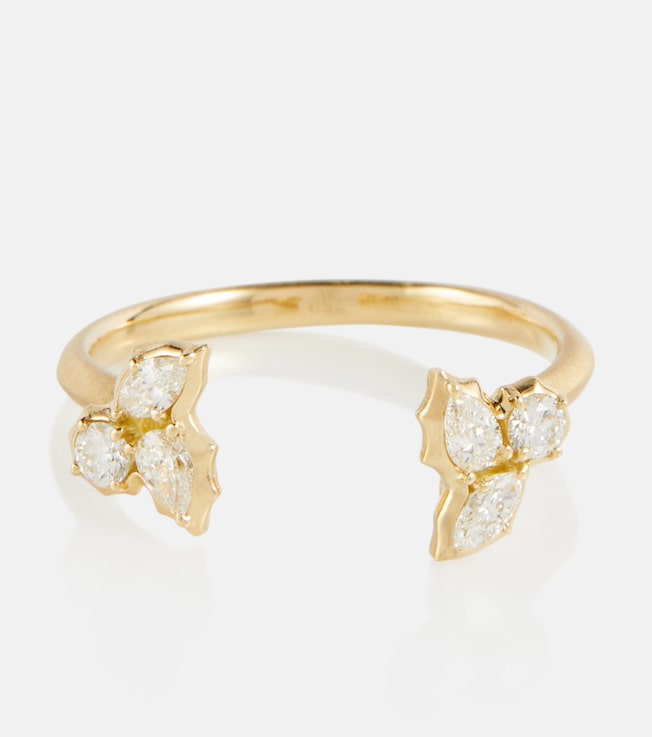 Posey 18kt gold ring with diamonds | Jade Trau