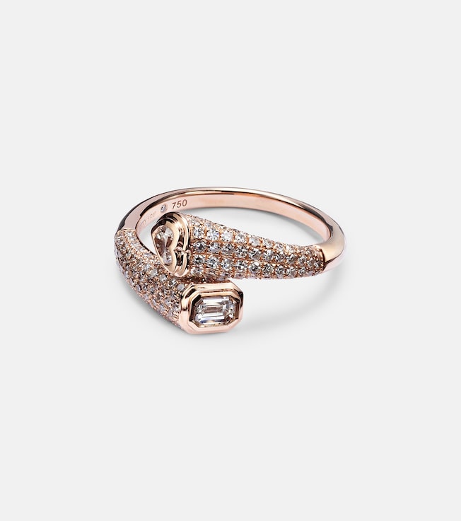 18kt rose gold ring with diamonds | Shay Jewelry