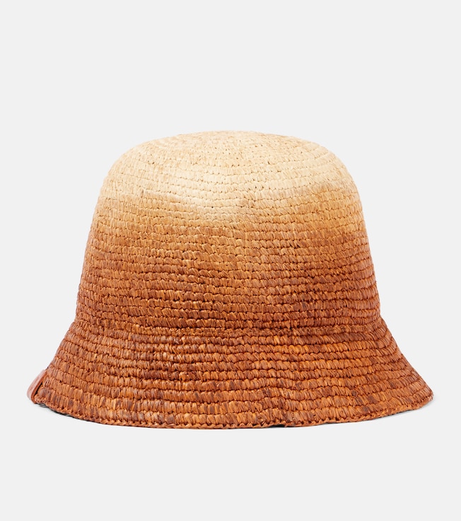 Meyers ombré raffia bucket hat | Staud