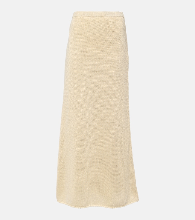 Fumaia knitted silk maxi skirt | The Row