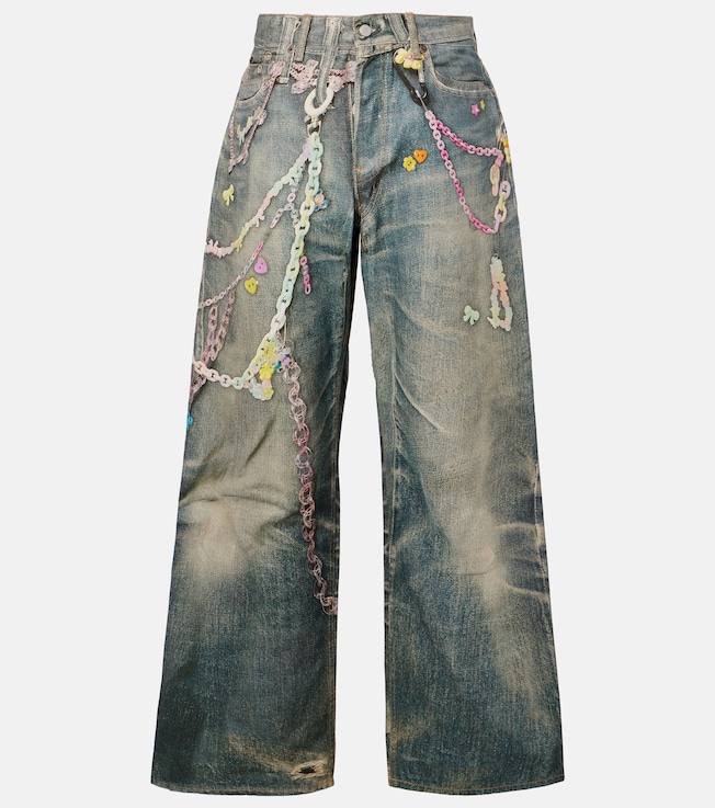 1981 Trompe l'oeil low-rise wide-leg jeans | Acne Studios