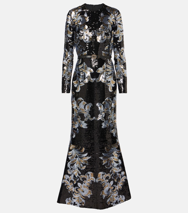 Printed sequined gown | Elie Saab