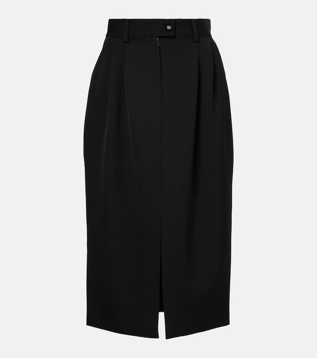 Virgin wool midi skirt | Dolce&Gabbana