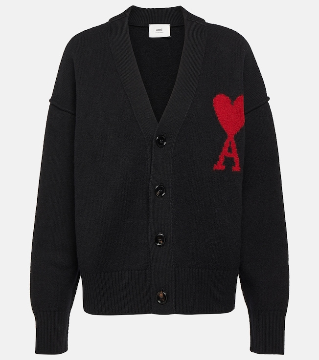 Ami De Cœur wool cardigan | Ami Paris