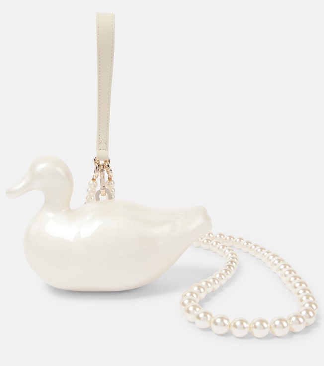 Duck faux pearl clutch | Simone Rocha