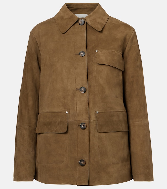 Oversized suede jacket | Vince