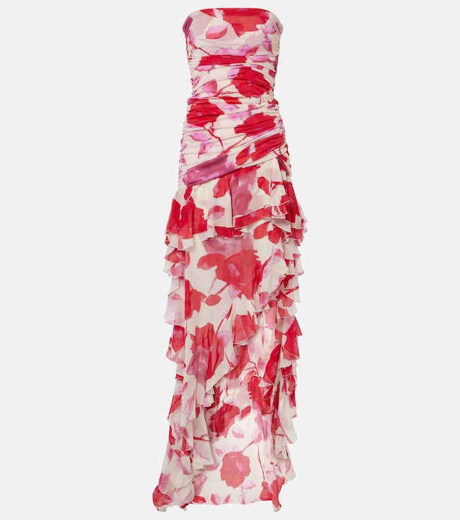 Georg ruffled asymmetric maxi dress  | Blumarine