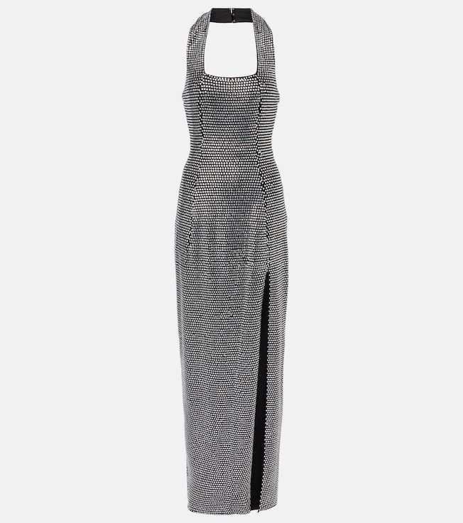 Embellished halterneck gown | Area